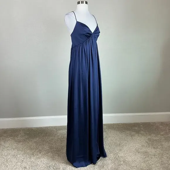 Sachin & Babi Women's Formal Dress Size 10 Blue Chiffon Long A-Line Evening Gown - Picture 3 of 12